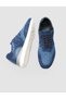 Knitwear Blue Lace-Up Men's Sports Shoes - 6