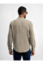 Regular Fit Khaki Men's Shirt Lf2014781 - 4
