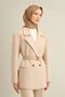 Sura Silk Scarf 9301D-06 Khaki - Mink - 3