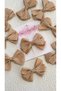 Brown Ribbon Bow Hair Clip for Babies (2 Pcs) - 4