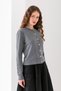 Button Detail Long Sleeve Cardigan, Stylish Comfortable Transitional Cardigan, Biscuit Neck Cardigan, Cardigan, Cotton Cardigan