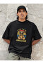 Born to Be Awesome Printed Men's Crewneck Cotton Oversize Short Sleeve T-Shirt