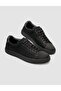 Knitwear Black Lace-Up Men's Sports Shoes - 3