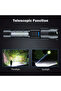 18650 A76 black L 1pc Super Powerful Rechargeable Torch Flood Light With Side Light For Outdoor Camp - 3