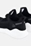 Women Lace Up Training Shoes, Black - 2