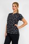 Unisex Doctor Nurse Jersey Black Ataturk Patterned Lycra Top Jersey - 3