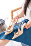 Women's Maya Beige Patent Leather Classic Heeled Shoes - 2