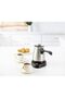 Jano 600W Electric Coffee Machine, Stainless Steel, 400 ML, Easy-to-Control Plastic Handle, Silver/ - 4