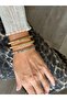Imported Silver Chprd Handcuff Bracelet - 3