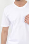 Men's Black 100% Cotton Slim Fit Slim Fit Crew Neck Basic Single Jersey T-Shirt - 4
