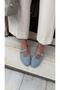 Disco Denim Studded Rhinestone Ballet Flats - 2