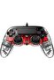Nacon Wired Illuminated Compact Controller, for PS4 (Red) - 3
