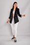 90599 6 Gold Button Detail Blazer Women's Jacket - 4