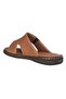 25Y Trv Tan Men's Genuine Leather Daily Slippers - 3