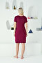 Women's Short Sleeve Cotton Nightdress / Plus Size - 2