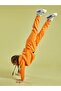 Elastic Waist Printed Cotton Girls' Sweatpants Bnt-G0165 B - 4