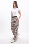 Hatunatila Leopard Printed Thin Woven Knitwear Skirt Pants - 2