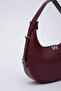 Claret Red Shk110 Special Adjustable Strap Zippered Hand, Arm and Shoulder Bag L:17 W:27 W:7 cm - 5