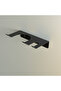 Modern Black Decorative Hair Dryer Holder, Metal with Black Hanger - 4