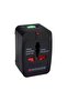 Universal Travel Adapter Black - 4