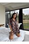 Silk Satin Pajama Set with Shorts-L - 7