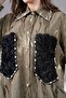Women's Pocket Detailed Jacquard Shirt Double Set - 4