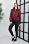 Women's Double Fabric Zippered Sports Jacket - 5