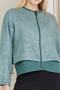 Women's Double Color Zippered Sports Jacket - 7