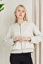 Women's Double Color Zippered Sports Jacket - 2