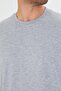 Men's Cotton Crew Neck Oversize T-Shirt Gray 5015-g - 7