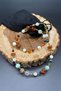 Natural Stone Handmade Aura Amber Design Modern Lux Spiritual Balance and Light Summer Necklace - 2