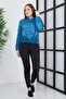 Women's Double Fabric Zippered Sports Jacket - 4