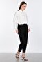 Women's Pencil Fabric Trousers - Black