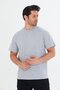 Men's Cotton Crew Neck Oversize T-Shirt Gray 5015-g - 3