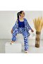 Full Waist Zebra Pattern Kimono Set - 2