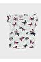 Girls Cotton White Butterfly Patterned Short Sleeve Ruffled Sleeves Shorts Pajama Set - 4