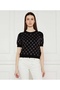 Jasmine g Cn Ss Boxy Swtr Women's Black Sweater W5Gr05Z3D60-Jblk