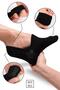 Bamboo Men's Ballerina Socks Black-White-Grey Seamless Invisible Non-Slip Heel Silicone Premium 6-Piece Pack - 3