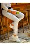 Toorress White Knitwear Lace-Up Casual Men's Shoes - Kbc
