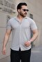 New Season Men's Short Sleeve Knitted Fabric Cotton Shirt