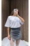 Oversize Pamuklu Vatkalı Basic T-shirt - 2