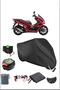 BLACK HONDA PCX 125 REAR BAG LOCK COMPATIBLE WATERPROOF TARPAULIN (MOTORCYCLE)