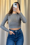 Acrylic Fabric Premium Quality Crop Knitwear - 2