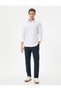Slim Fit Shirt Half Italian Collar Long Sleeve - 2