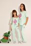 Wide Leg Green Girl's Sweatpants - 4