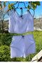Ribbon Detail Shorts Suit - 2