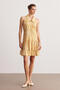 Yellow Halter Neck Ruffle Dress - 2