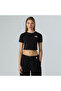 W Essential Cropped Slim Short Sleeve Te Women's Black Tshirt Nf0A55Aojk31