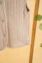 Baby Kids Beige Crew Neck Cotton Comfortable Vest Trend Fashion Vest - 3