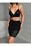 Women's Lace Lined Woven Mini Skirt Zyn-58768